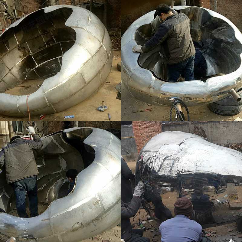 河北不銹鋼雕塑廠家，定制大型不銹鋼景觀雕塑