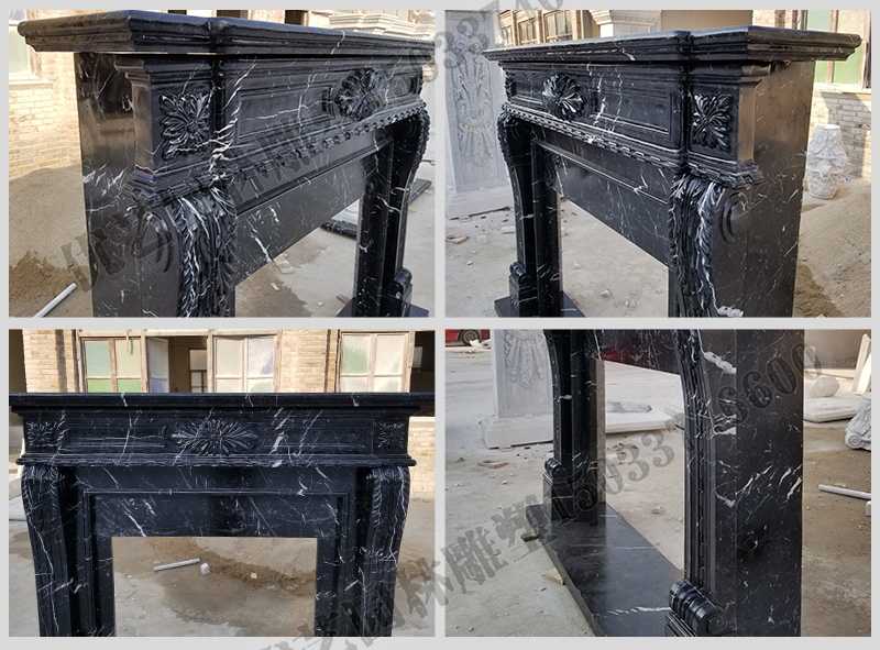 石雕壁爐架廠家，石雕壁爐架工廠，定制石雕壁爐架