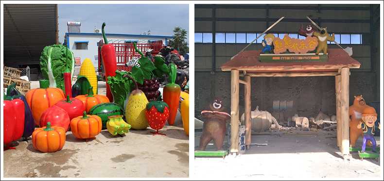 仿真蔬菜水果擺件，卡通玻璃鋼門頭