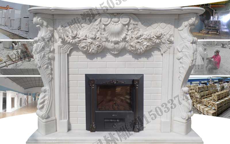 石雕壁爐架制作，石雕壁爐架制作流程，石雕壁爐架工廠