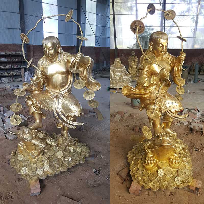 劉海戲金蟾銅像 劉海戲金蟾銅像