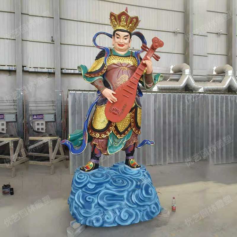 持國(guó)天王銅佛像 持國(guó)天王銅佛像